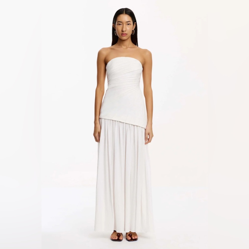SIGNIFICANT OTHER BLYTH Strapless MAXI DRESS - IVORY Size 4 NWOT - Picture 2 of 9